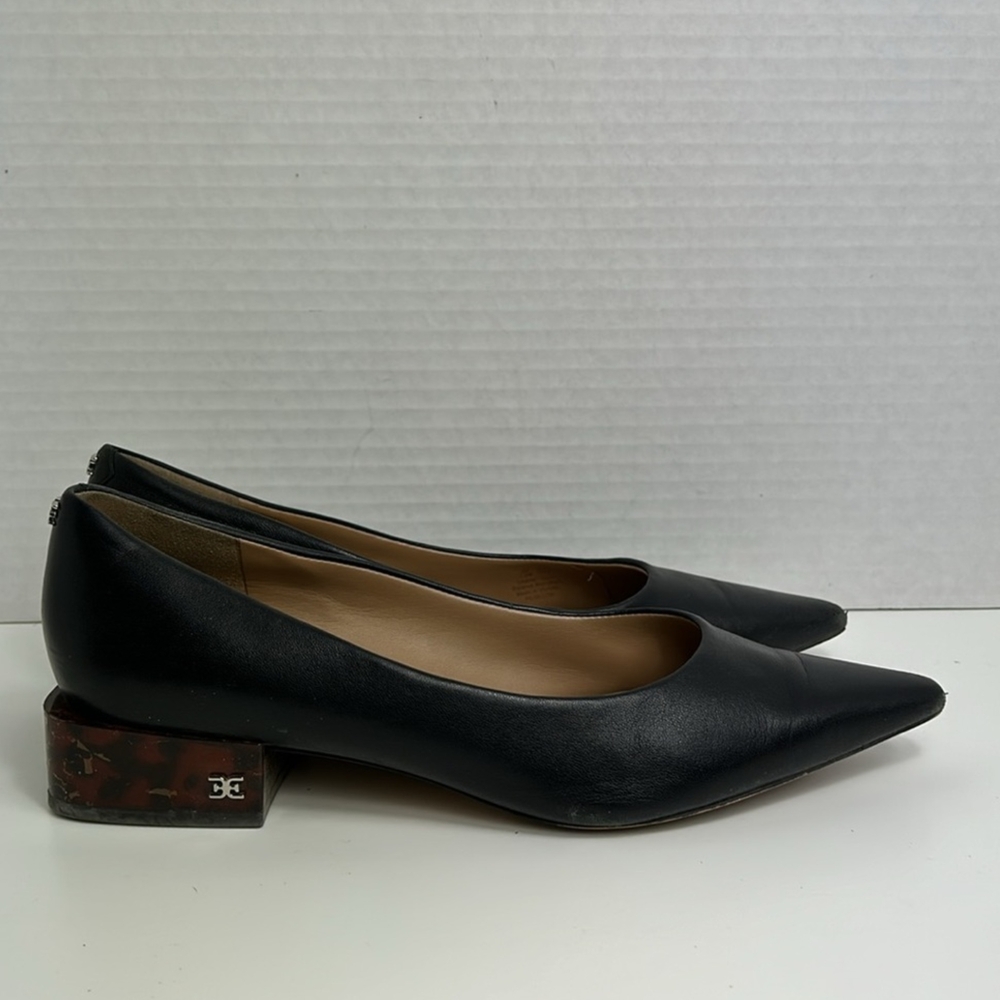 Sam Edelman Black Flats Elegant Minimalist Design